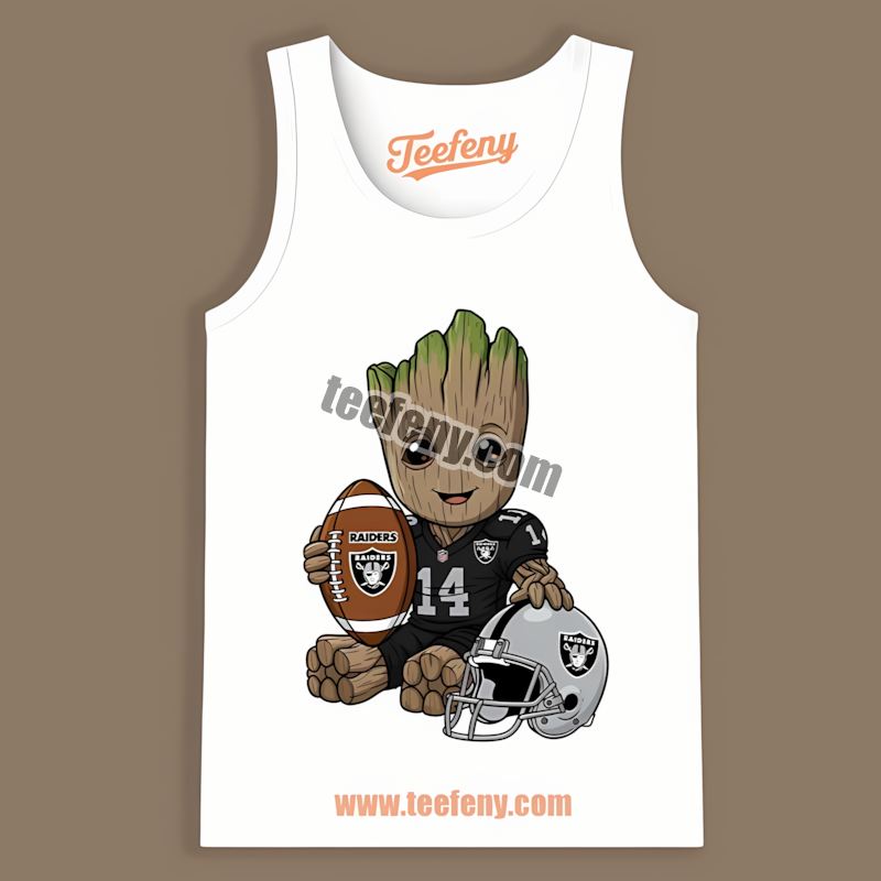 Groot Football Las Vegas Raiders Vintage Tanktop Groot Football Las Vegas Raiders Vintage Tanktop