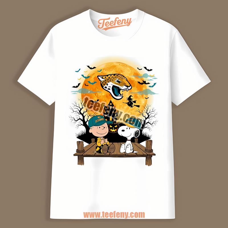 Halloween Charlie Brown And Snoopy Jacksonville Jaguars Classic Shirt