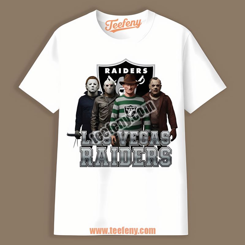 Halloween Horror Killers Las Vegas Raiders Retro Shirt