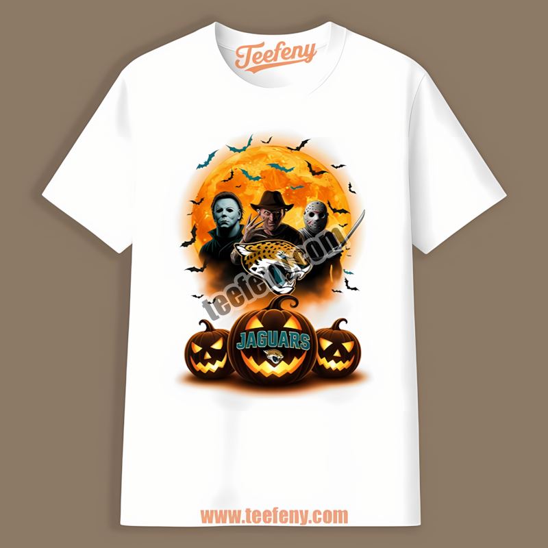 Halloween Jason Voorhees Michael Myers Freddy Krueger Jacksonville Jaguars Shirt