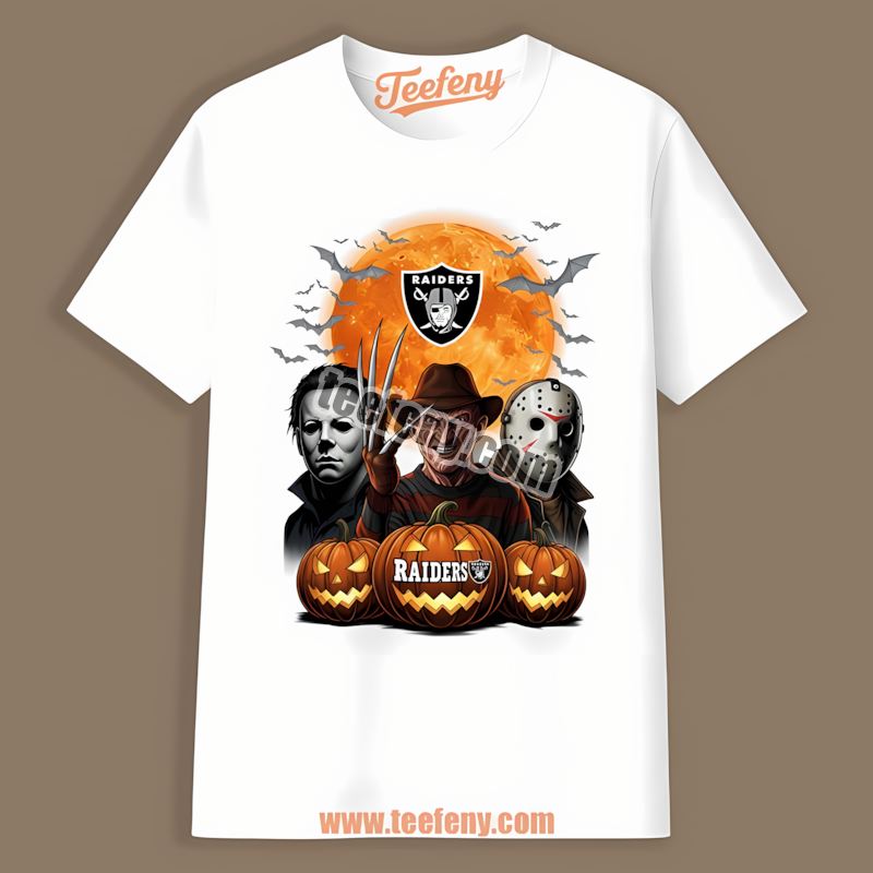 Halloween Jason Voorhees Michael Myers Freddy Krueger Las Vegas Raiders Shirt
