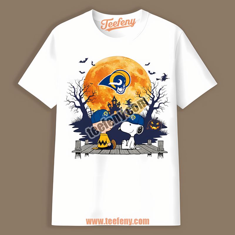 Halloween Los Angeles Rams Charlie Brown And Snoopy Unisex Shirt