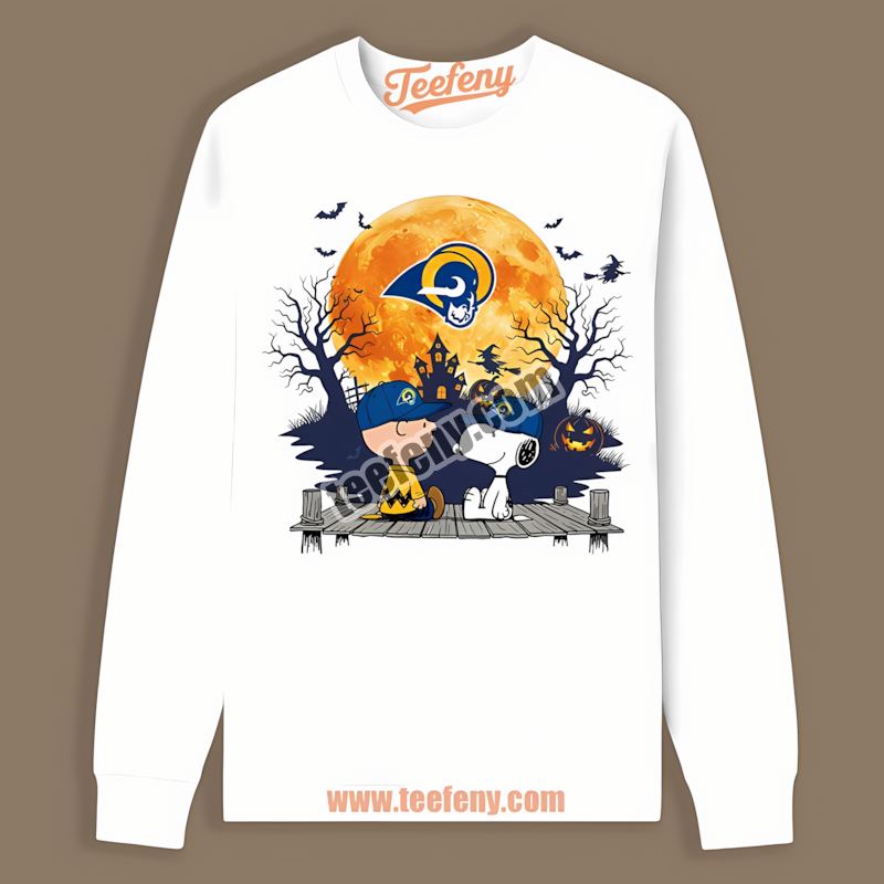 Halloween Los Angeles Rams Charlie Brown And Snoopy Unisex Long Sleeve Halloween Los Angeles Rams Charlie Brown And Snoopy Unisex Long Sleeve