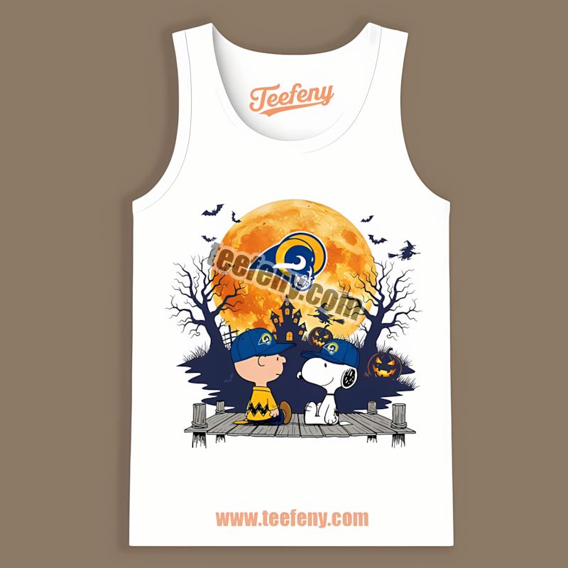 Halloween Los Angeles Rams Charlie Brown And Snoopy Unisex Tanktop Halloween Los Angeles Rams Charlie Brown And Snoopy Unisex Tanktop