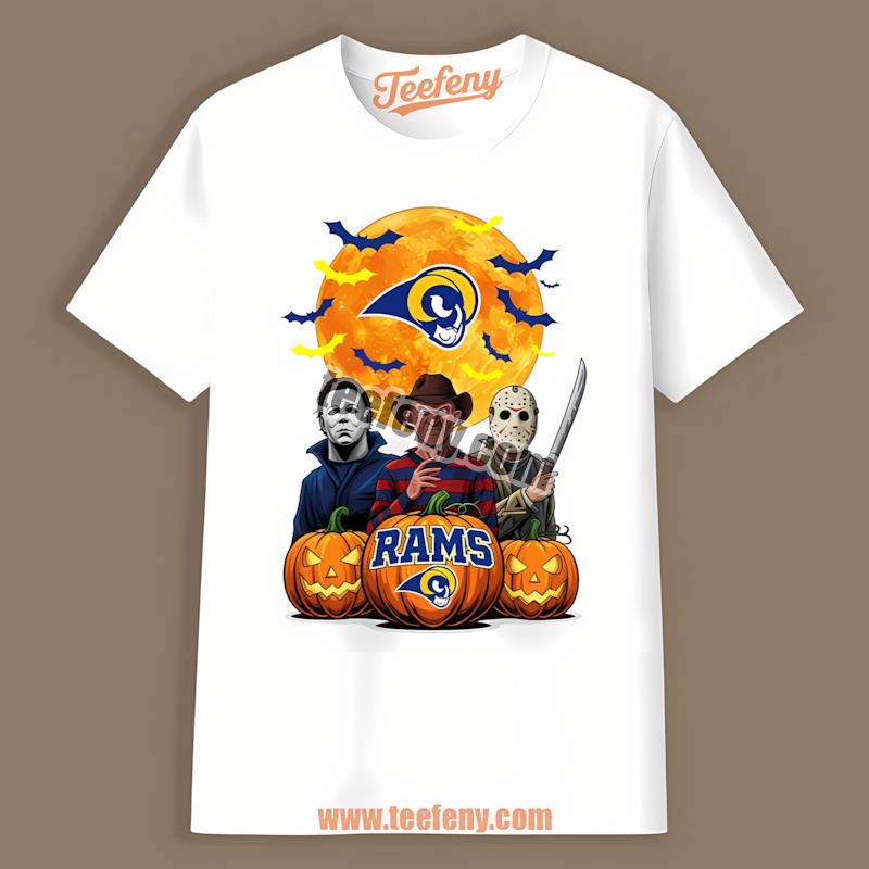 Halloween Los Angeles Rams Jason Voorhees Michael Myers Freddy Krueger Shirt