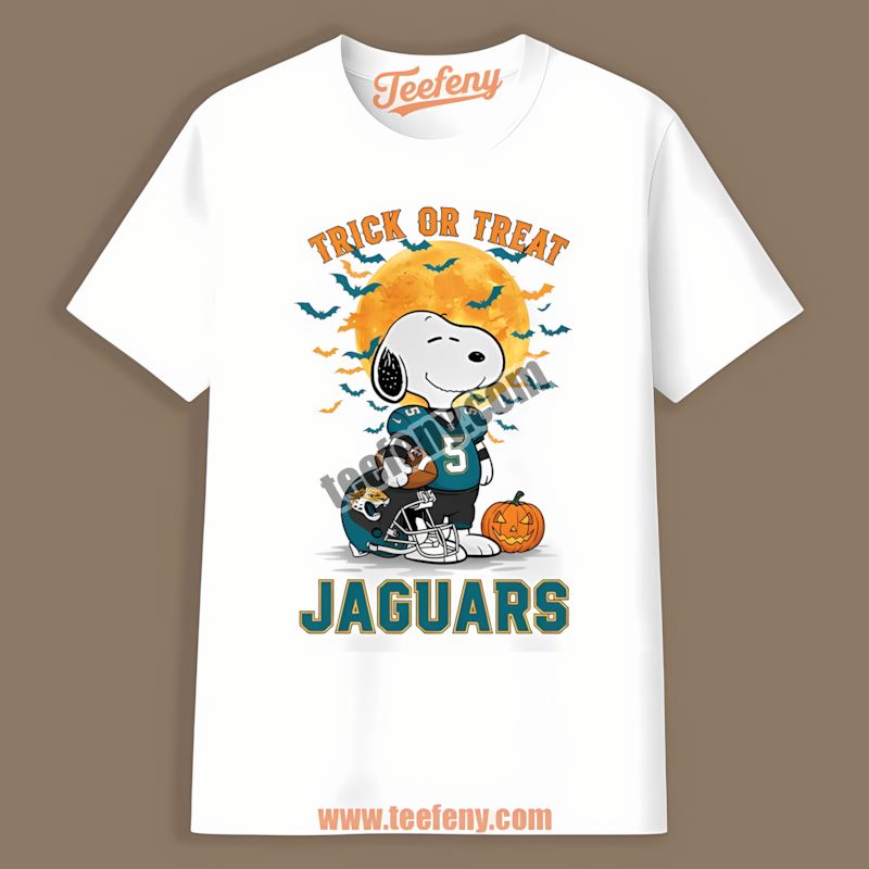 Halloween Snoopy Trick Or Treat Jacksonville Jaguars Sports Shirt
