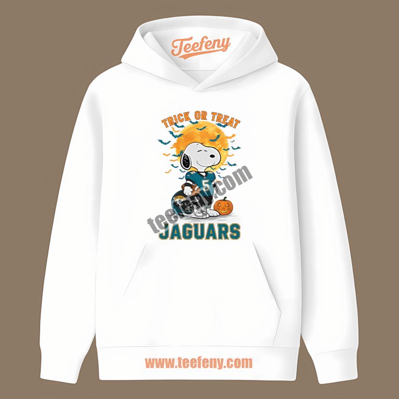 Halloween Snoopy Trick Or Treat Jacksonville Jaguars Sports Hoodie Halloween Snoopy Trick Or Treat Jacksonville Jaguars Sports Hoodie