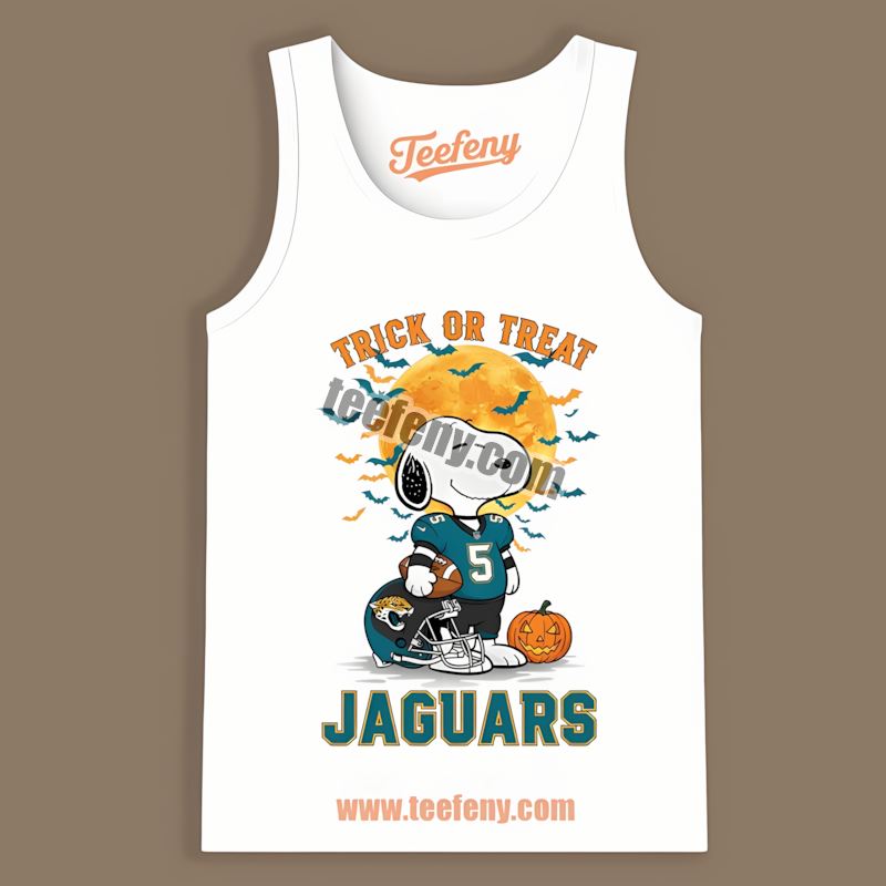 Halloween Snoopy Trick Or Treat Jacksonville Jaguars Sports Tanktop Halloween Snoopy Trick Or Treat Jacksonville Jaguars Sports Tanktop