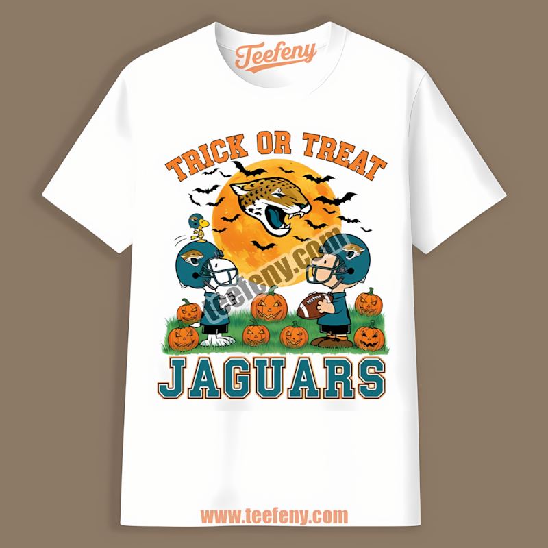 Halloween Snoopy Trick Or Treat Jacksonville Jaguars Sports Shirt