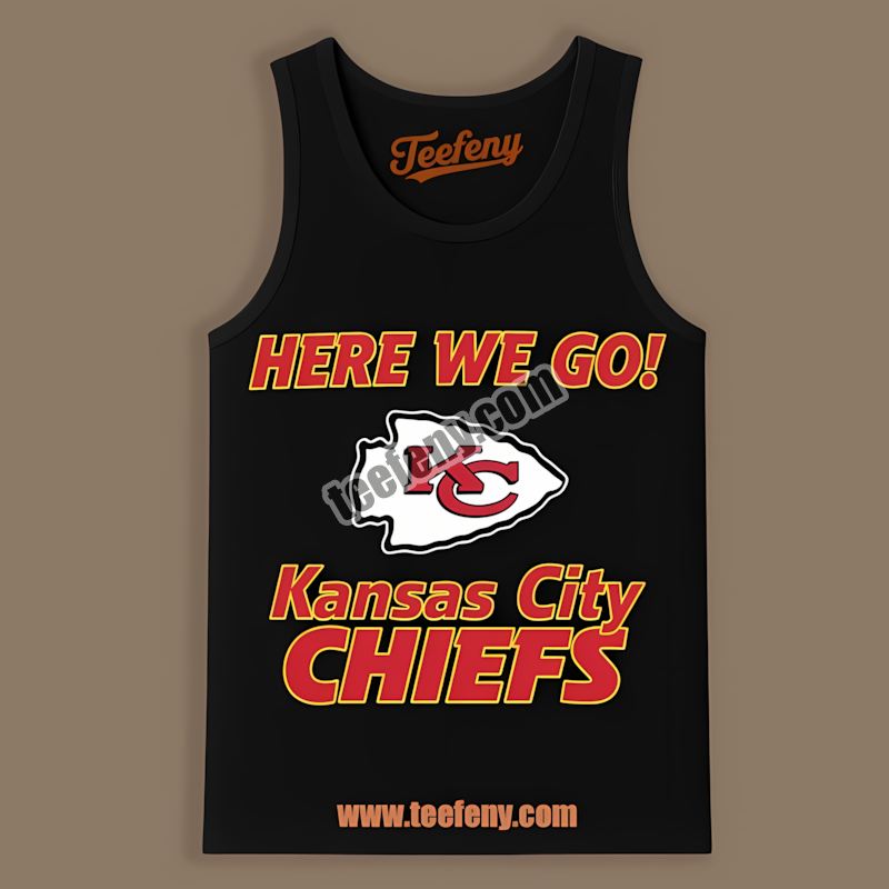 Here We Go Kansas City Chiefs Logo Color Tanktop Here We Go Kansas City Chiefs Logo Color Tanktop