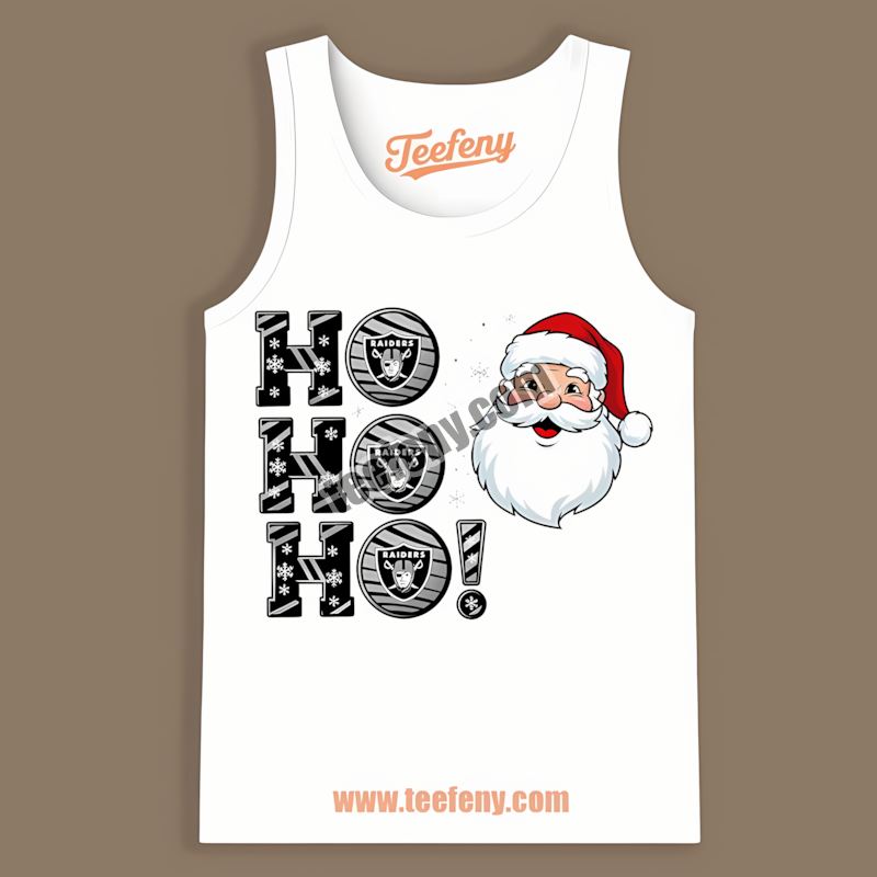 Ho Ho Ho Santa Christmas Las Vegas Raiders Adults Tanktop Ho Ho Ho Santa Christmas Las Vegas Raiders Adults Tanktop