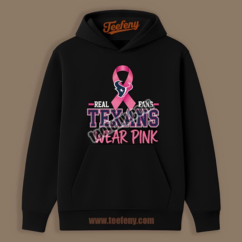 Houston Texans Breast Cancer Awareness Fans Wear Pink Cotton Hoodie Houston Texans Breast Cancer Awareness Fans Wear Pink Cotton Hoodie