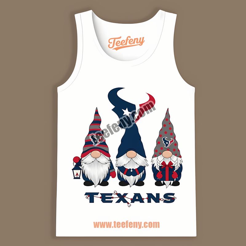 Houston Texans Christmas Gnomes Sports Tanktop Houston Texans Christmas Gnomes Sports Tanktop