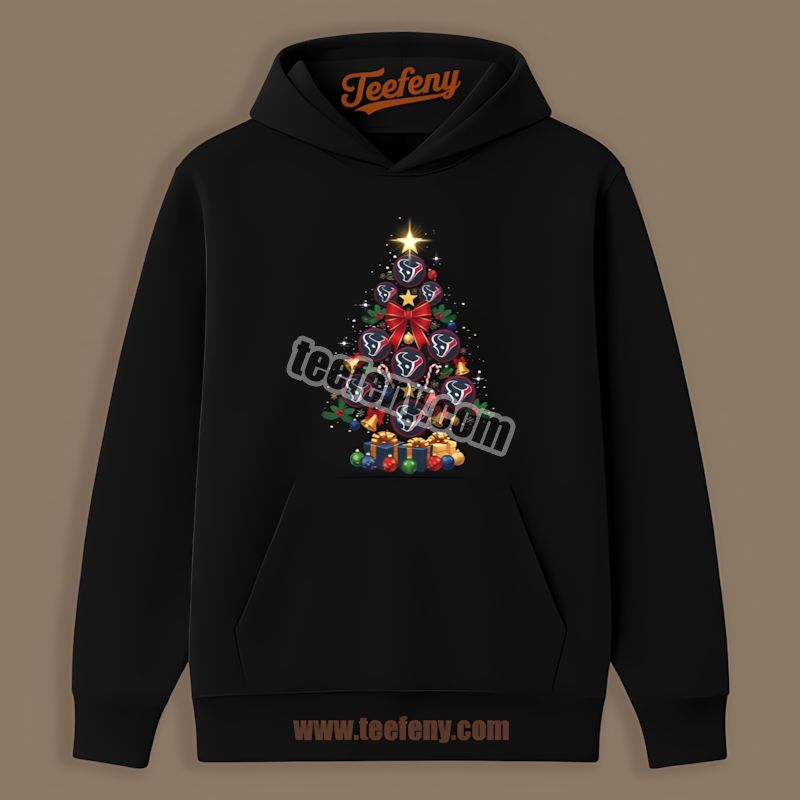 Houston Texans Christmas Tree Logo Sports Hoodie Houston Texans Christmas Tree Logo Sports Hoodie