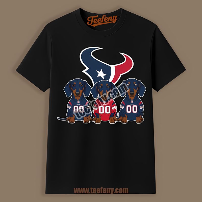 Houston Texans Dachshund Dogs Regular Shirt