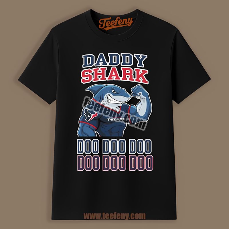 Houston Texans Daddy Shark Vintage Shirt