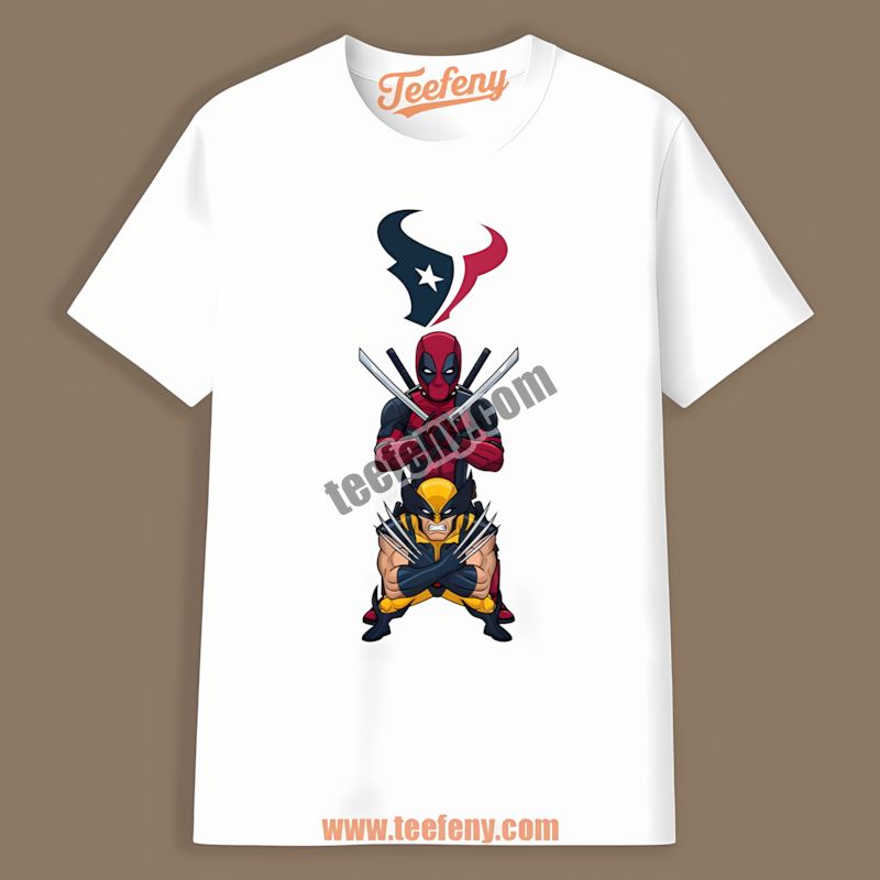 Houston Texans Deadpool Wolverine Crossover Classic Shirt