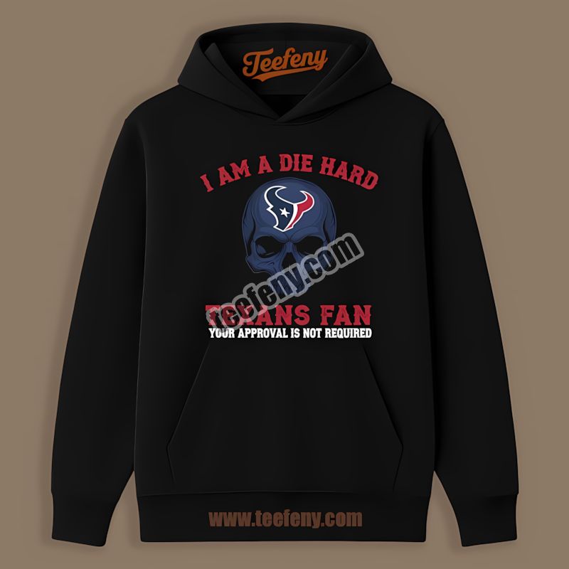 Houston Texans Die Hard Fan Skull Regular Hoodie Houston Texans Die Hard Fan Skull Regular Hoodie