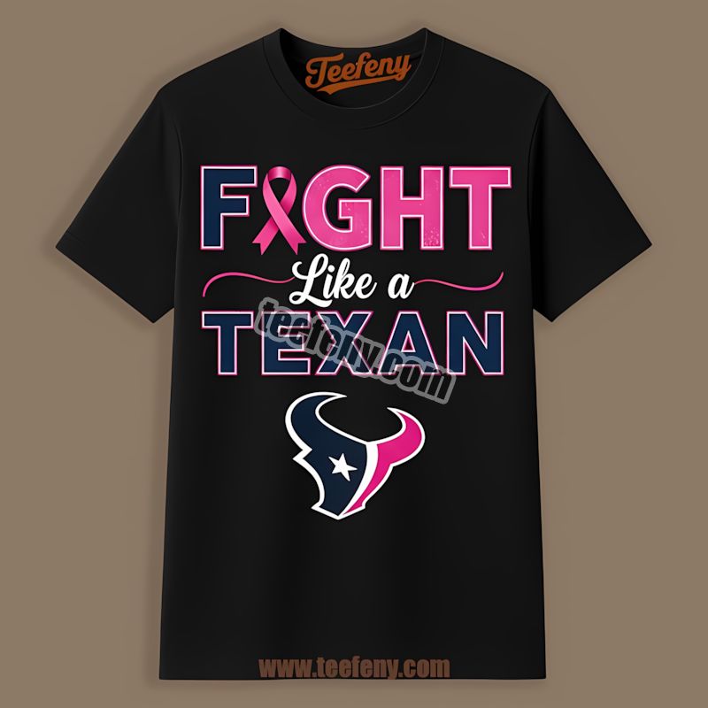 Houston Texans Fight Like A Cowboy Breast Cancer Awareness Shirt