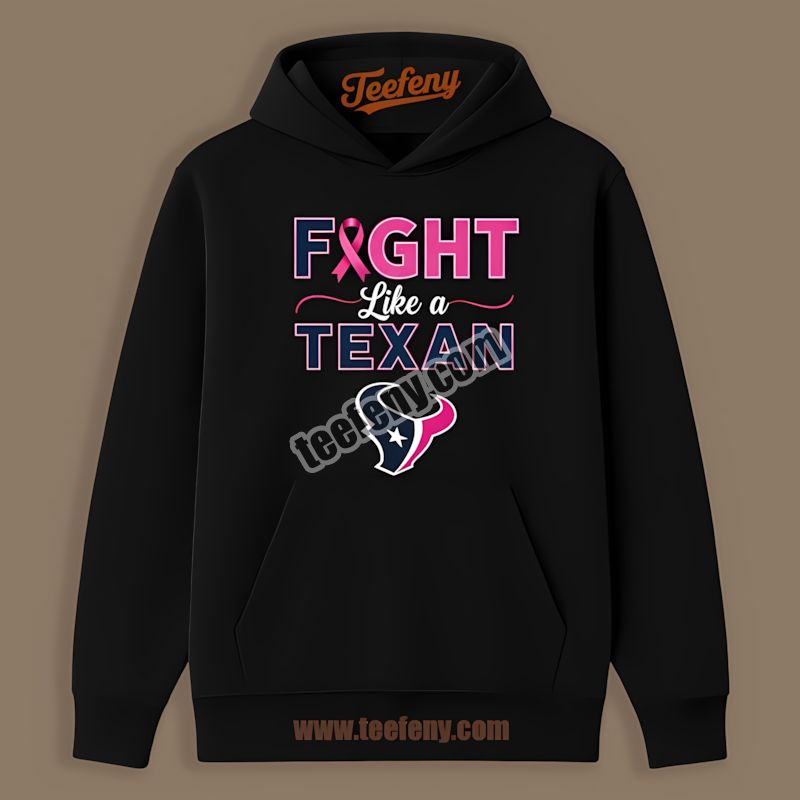 Houston Texans Fight Like A Cowboy Breast Cancer Awareness Hoodie Houston Texans Fight Like A Cowboy Breast Cancer Awareness Hoodie
