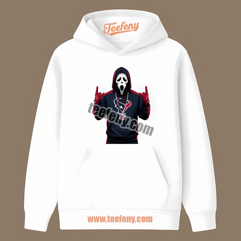 Houston Texans Ghostface Spooky Retro Hoodie Houston Texans Ghostface Spooky Retro Hoodie