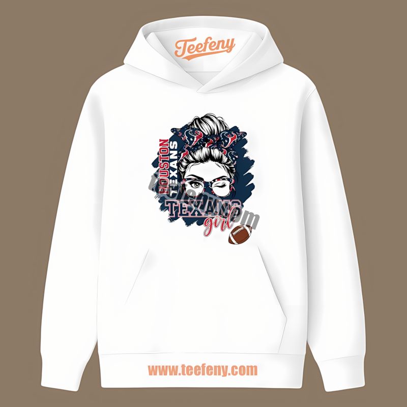 Houston Texans Girl Color Hoodie For Fan Houston Texans Girl Color Hoodie For Fan