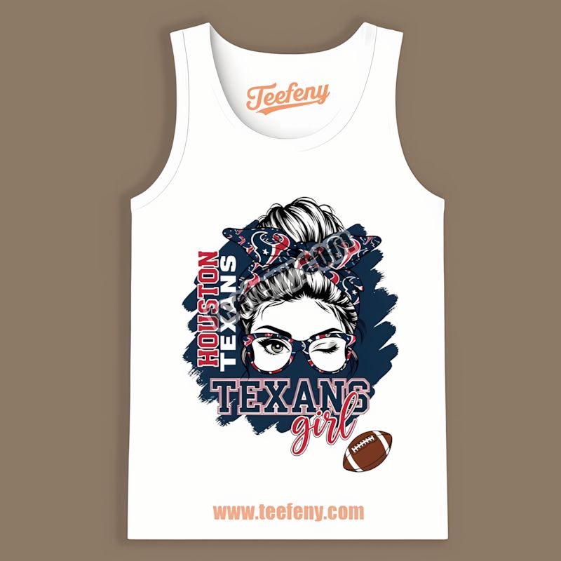Houston Texans Girl Color Tanktop For Fan Houston Texans Girl Color Tanktop For Fan