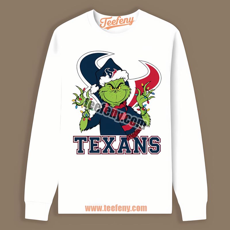 Houston Texans Grinch Christmas Classic Long Sleeve Houston Texans Grinch Christmas Classic Long Sleeve