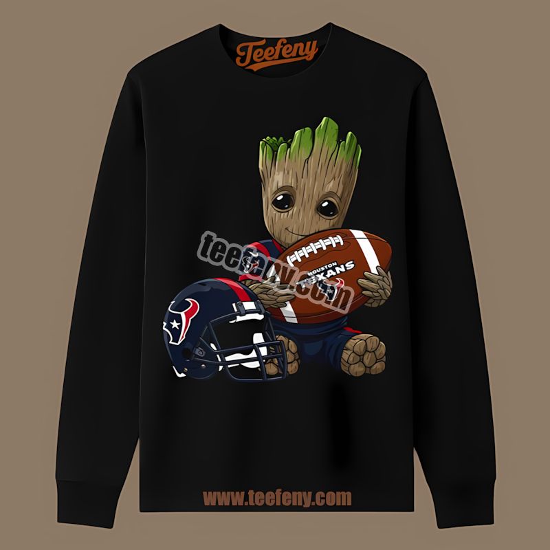 Houston Texans Groot Football Classic Long Sleeve Houston Texans Groot Football Classic Long Sleeve