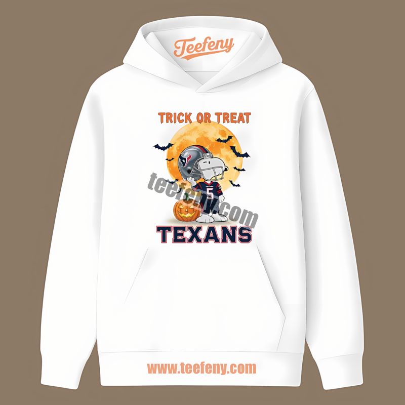 Houston Texans Halloween Snoopy Trick Or Treat Color Hoodie Houston Texans Halloween Snoopy Trick Or Treat Color Hoodie