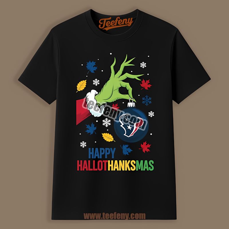 Houston Texans Happy Hallothanksmas Trendy Shirt