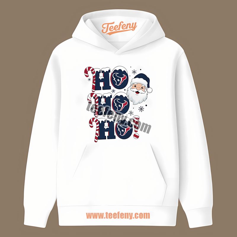 Houston Texans Ho Ho Ho Santa Christmas Trendy Hoodie Houston Texans Ho Ho Ho Santa Christmas Trendy Hoodie