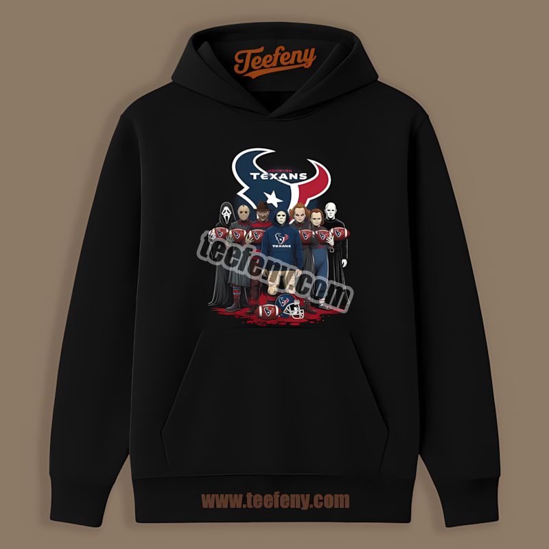 Houston Texans Horror Movie Characters Halloween Adults Hoodie Houston Texans Horror Movie Characters Halloween Adults Hoodie