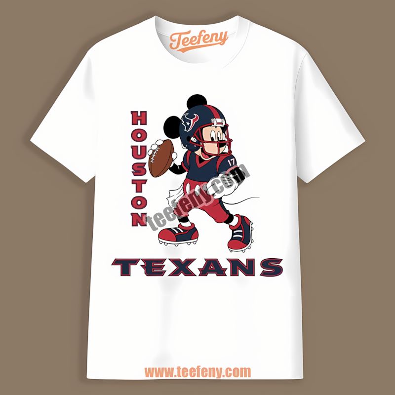 Houston Texans Mickey Quarterback Football Trendy Shirt