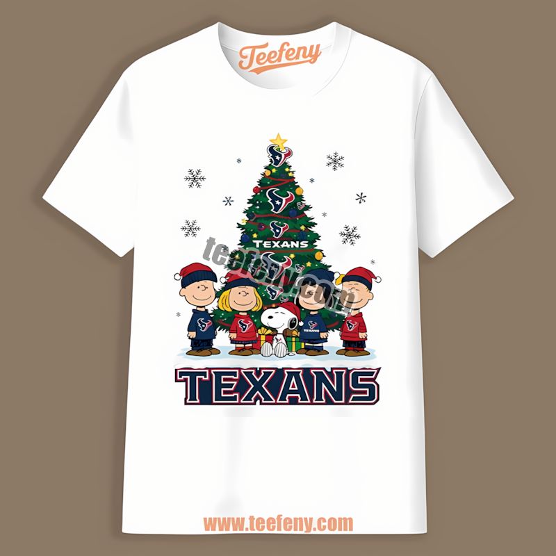 Houston Texans Peanuts Christmas Color Shirt
