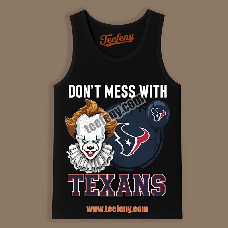 Houston Texans Pennywise Halloween Vintage Tanktop Houston Texans Pennywise Halloween Vintage Tanktop