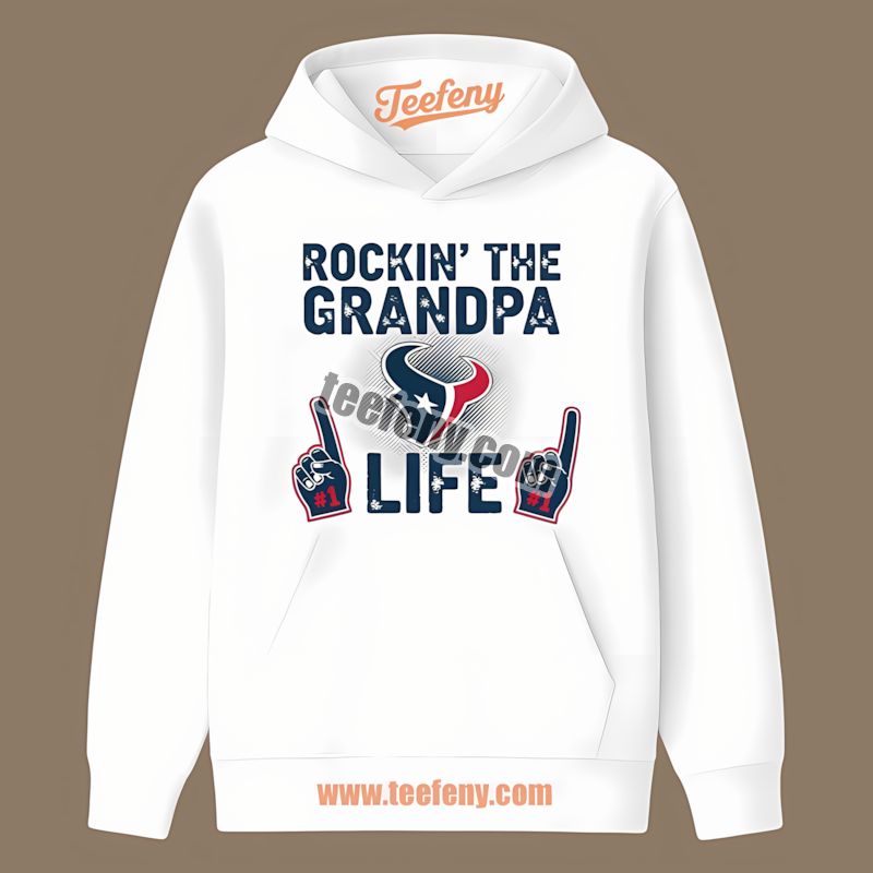 Houston Texans Rockin The Grandpa Life Vintage Hoodie Houston Texans Rockin The Grandpa Life Vintage Hoodie