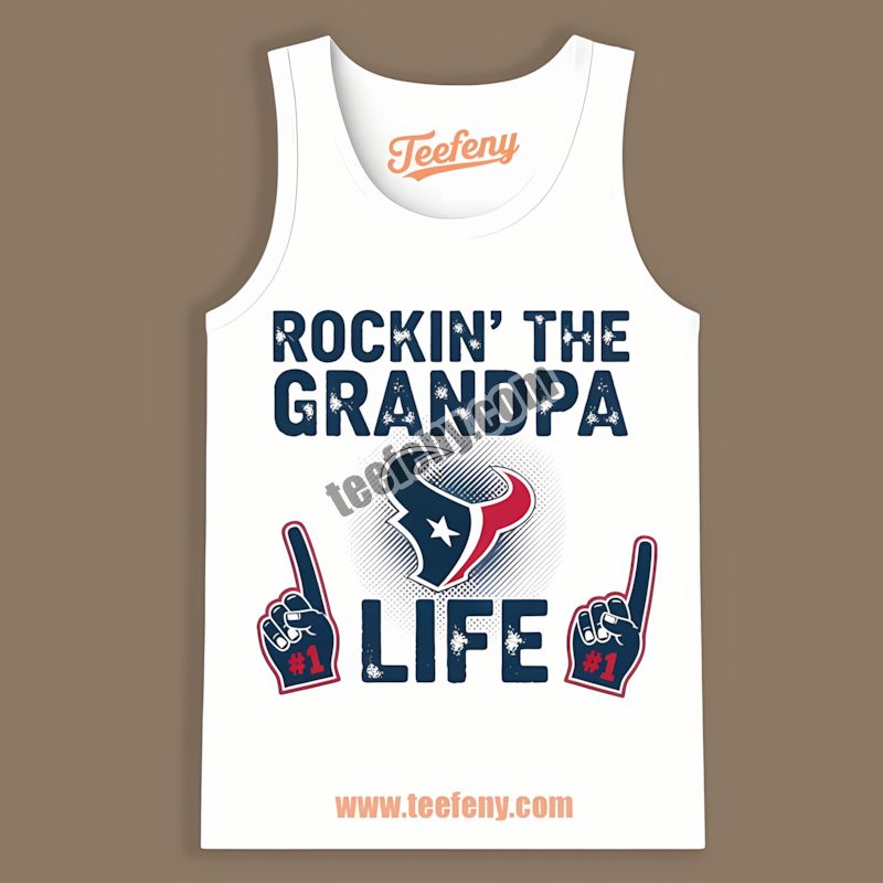 Houston Texans Rockin The Grandpa Life Vintage Tanktop Houston Texans Rockin The Grandpa Life Vintage Tanktop