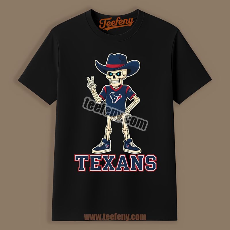 Houston Texans Skeleton Cowboy Regular Shirt