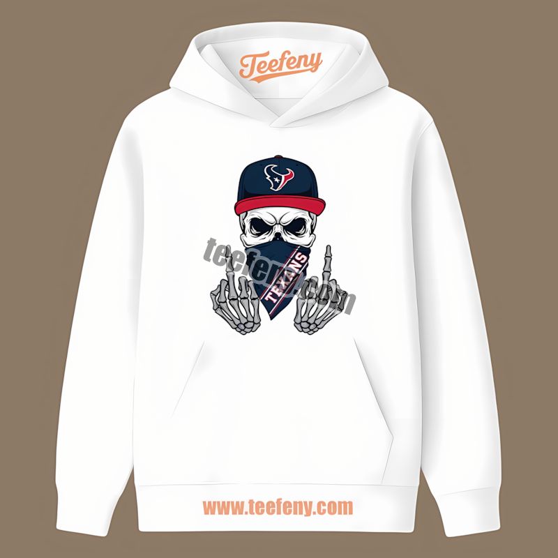Houston Texans Skull Bandana Unisex Hoodie Houston Texans Skull Bandana Unisex Hoodie
