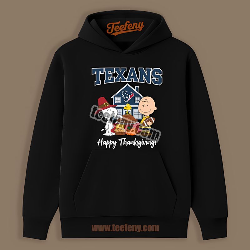 Houston Texans Snoopy Thanksgiving Regular Hoodie Houston Texans Snoopy Thanksgiving Regular Hoodie