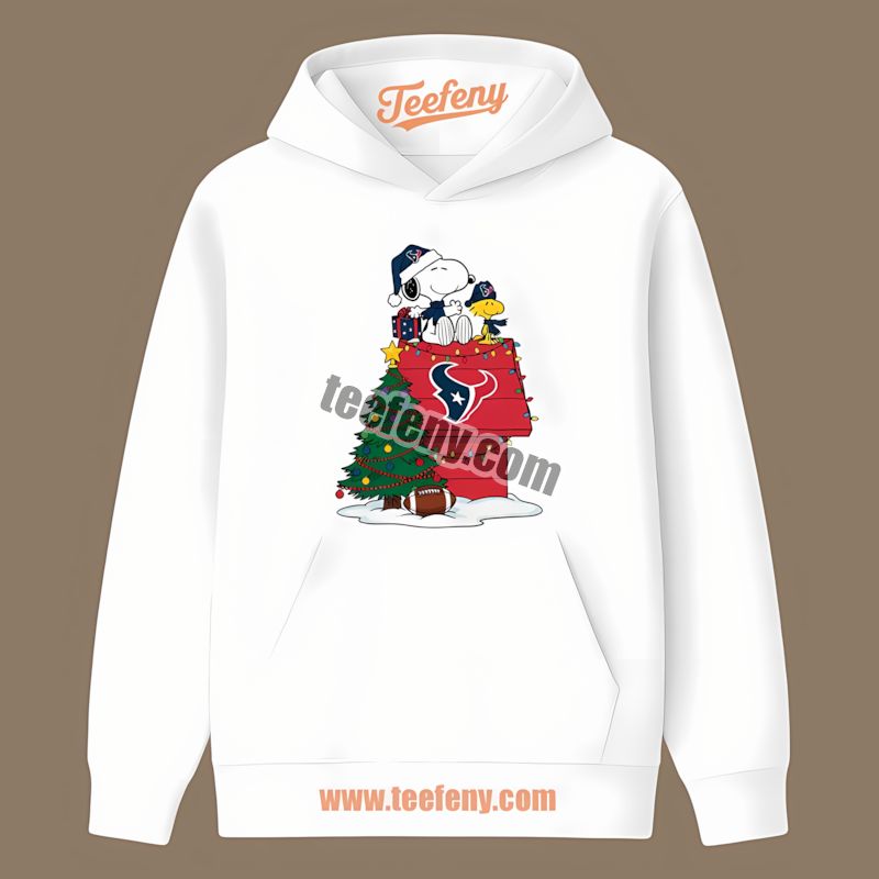 Houston Texans Snoopy Woodstock Christmas Regular Hoodie Houston Texans Snoopy Woodstock Christmas Regular Hoodie