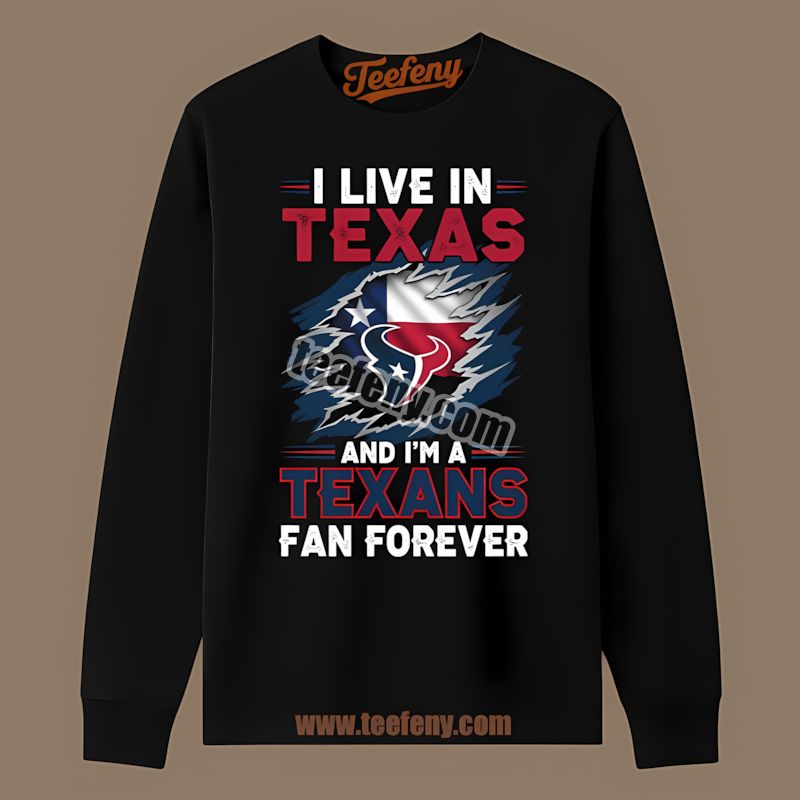 Houston Texans Texas Fan Forever Regular Long Sleeve Houston Texans Texas Fan Forever Regular Long Sleeve