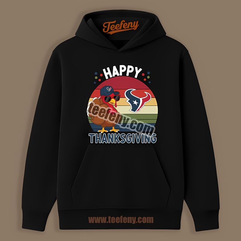 Houston Texans Thanksgiving Turkey Unisex Hoodie Houston Texans Thanksgiving Turkey Unisex Hoodie