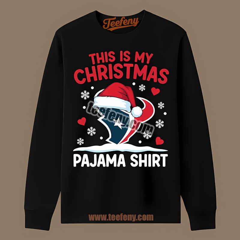 Houston Texans This Is My Christmas Pajama Sports Long Sleeve Houston Texans This Is My Christmas Pajama Sports Long Sleeve
