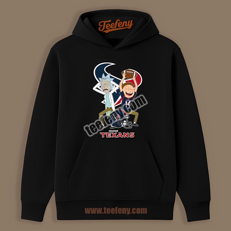 Houston Texans Vs Rick And Morty Retro Hoodie Houston Texans Vs Rick And Morty Retro Hoodie