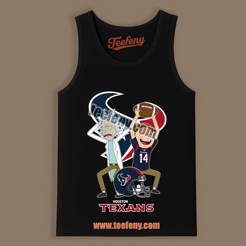 Houston Texans Vs Rick And Morty Retro Tanktop Houston Texans Vs Rick And Morty Retro Tanktop