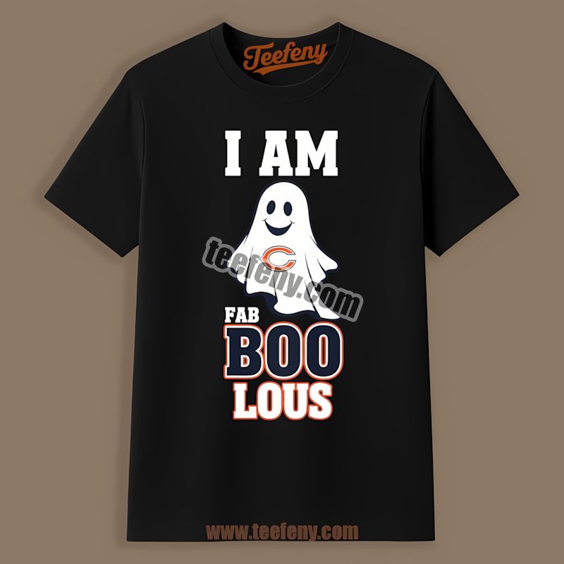 I Am Fab Boo Lous Chicago Bears Ghost Retro Shirt