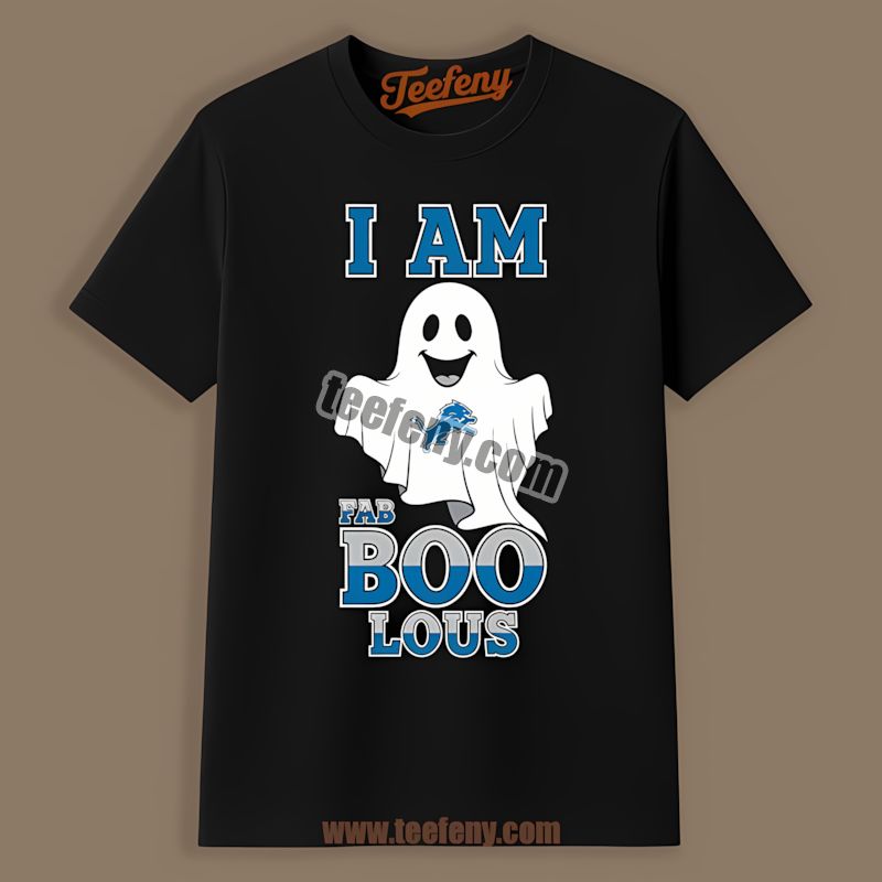 I Am Fab Boo Lous Detroit Lions Ghost Classic Shirt