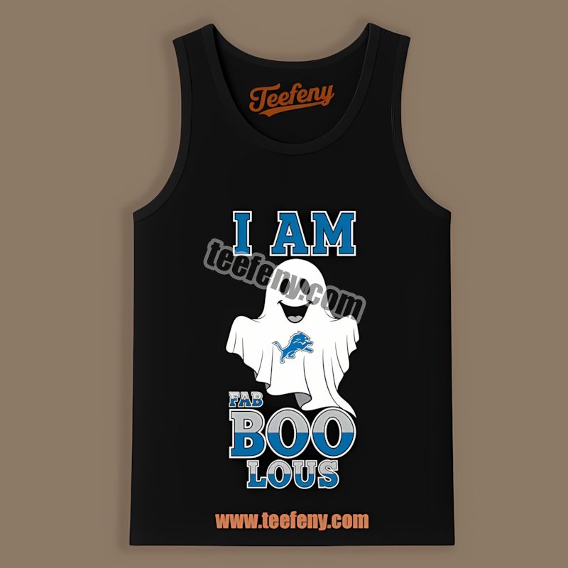 I Am Fab Boo Lous Detroit Lions Ghost Classic Tanktop I Am Fab Boo Lous Detroit Lions Ghost Classic Tanktop